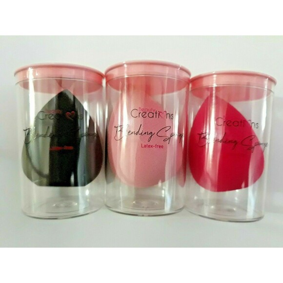 3pc Beauty Creations FLAWLESS STAY (Full Size) BLENDING SPONGES (Latex Free) NEW - Picture 5 of 7